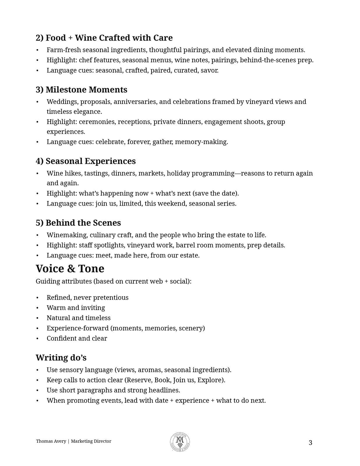 Brand guide page