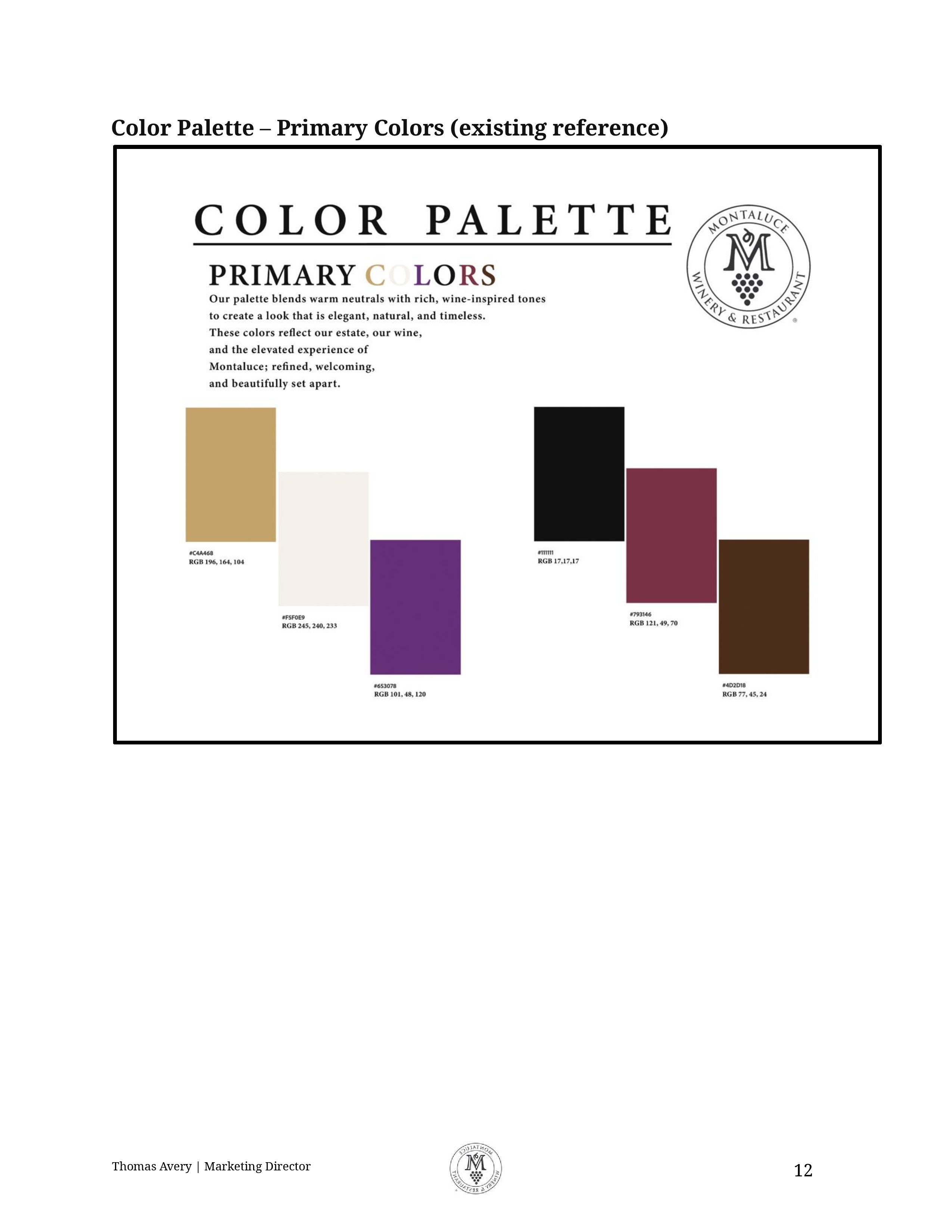 Brand guide page