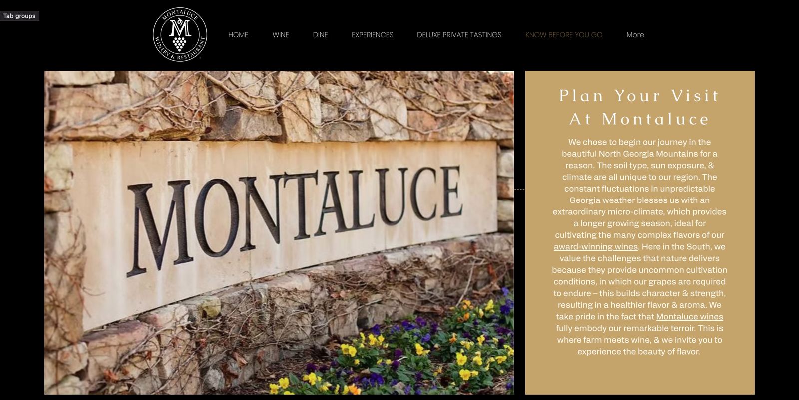 Previous site page