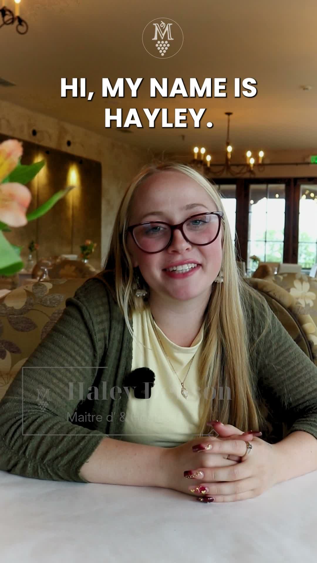 Hayley interview still