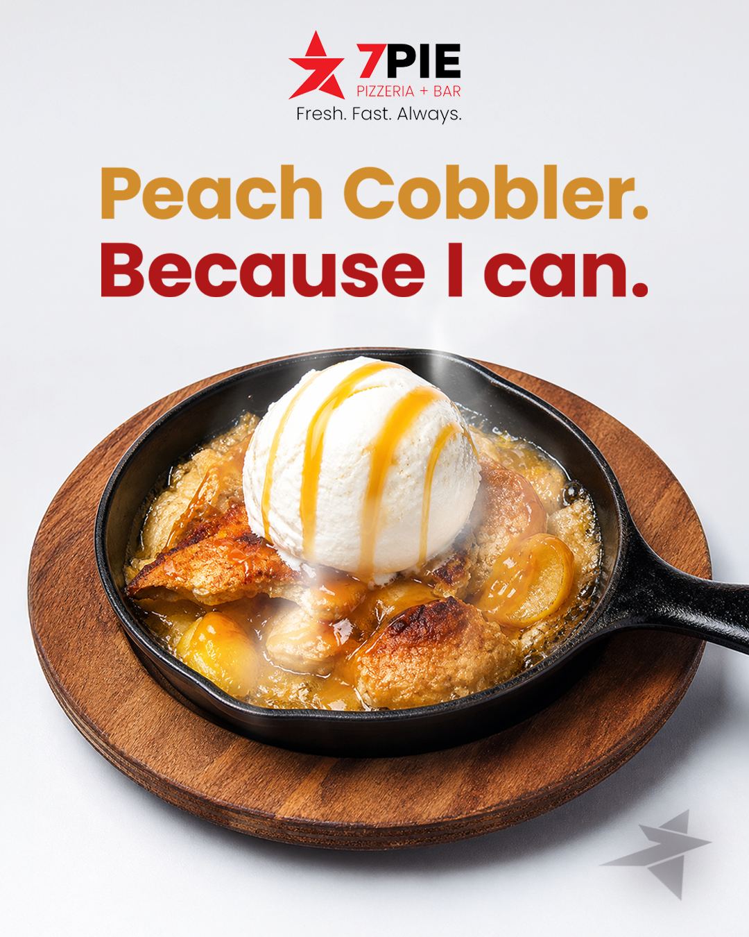 7pie Peach Cobbler